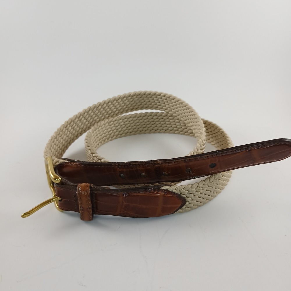 Cutter & Buck Tan Beige Woven‎ Stretch Knit Belt 33502 Size: 40